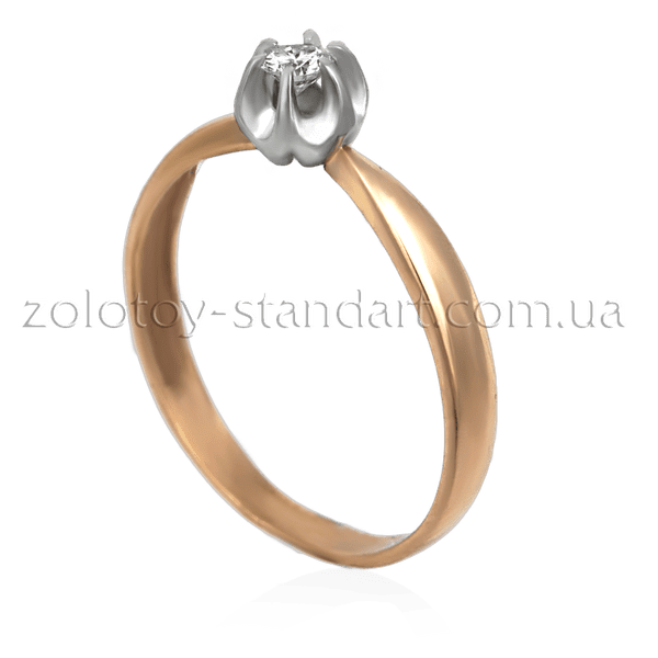 Золотое кольцо с бриллиантом  Золотое кольцо с бриллиантом