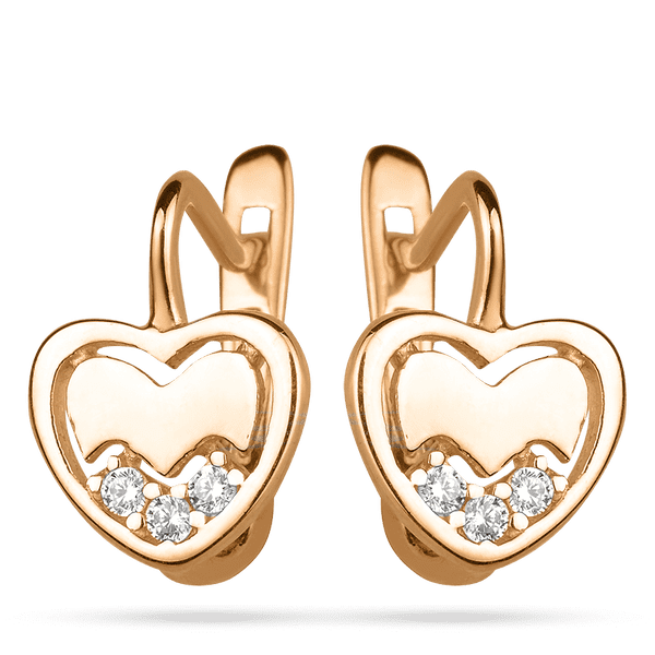 сережки сердечки сережки сердечки