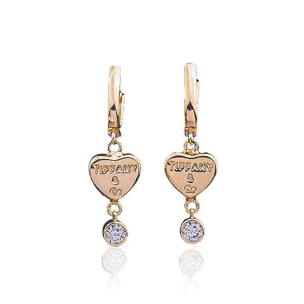 Золотые серьги - сердца с фианитами 028384 детальное изображение ювелирного изделия Золотые серьги с фианитом Золотые серьги - сердца с фианитами 028384 детальное изображение ювелирного изделия Золотые серьги с фианитом