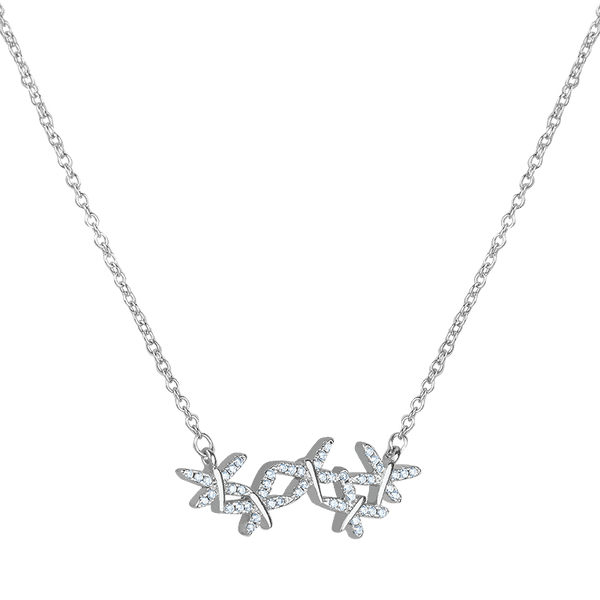 Серебряное колье Бабочки с фианитами 027425 детальное изображение ювелирного изделия Серебряные колье Серебряное колье Бабочки с фианитами 027425 детальное изображение ювелирного изделия Серебряные колье