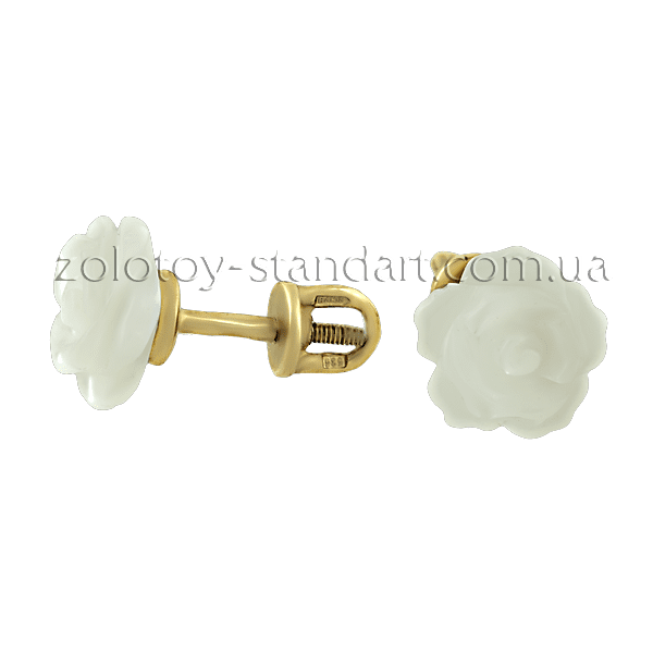 Золотые серьги с перламутром 529602 детальное изображение ювелирного изделия Золотые серьги с перламутром Золотые серьги с перламутром 529602 детальное изображение ювелирного изделия Золотые серьги с перламутром