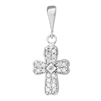 обзорное фото Серебряный крестик П2Ф/444 Серебряные подвески крестики обзорное фото Серебряный крестик П2Ф/444  Серебряные подвески крестики