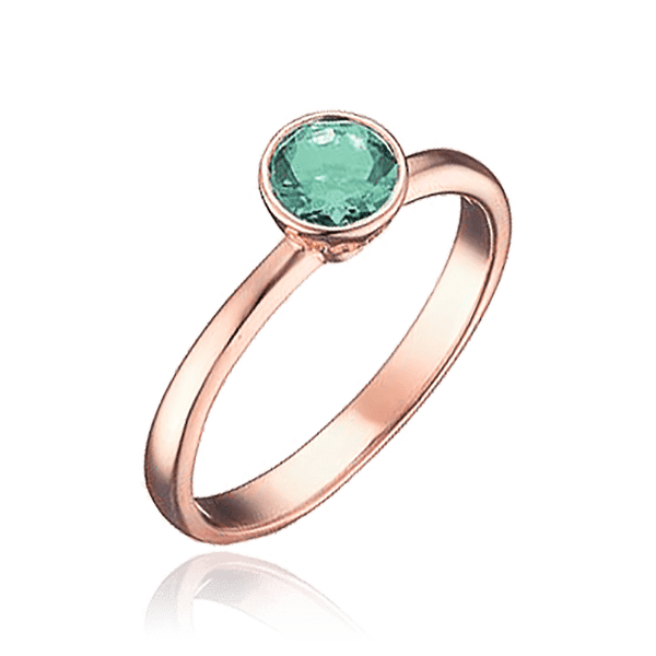 Золота каблучка з круглим кварцом 036979 детальне зображення ювелірного виробу Золота каблучка з круглим кварцом 036979 детальне зображення ювелірного виробу