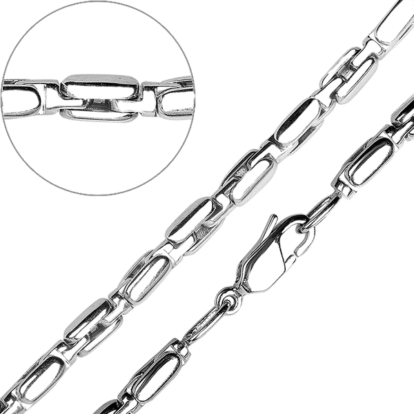 Мужской браслет из белого золота 585 пробы 032057 детальное изображение ювелирного изделия Золотые браслеты без камней Мужской браслет из белого золота 585 пробы 032057 детальное изображение ювелирного изделия Золотые браслеты без камней