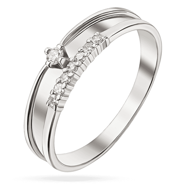 Золотое кольцо с бриллиантами для помолвки 037149 детальное изображение ювелирного изделия Золотые кольца для помолвки с бриллиантом