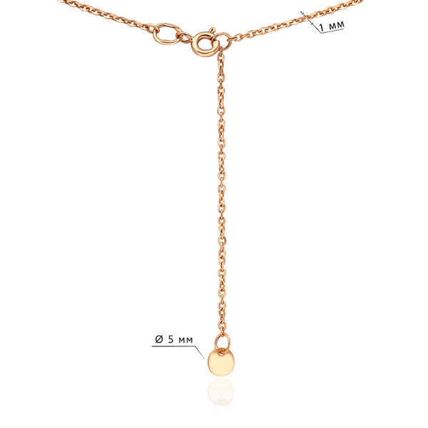 колье золотое клевер с регулируемой длиной колье золотое клевер с регулируемой длиной