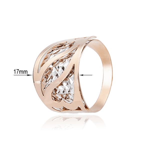 Женское кольцо из красного золота Женское кольцо из красного золота