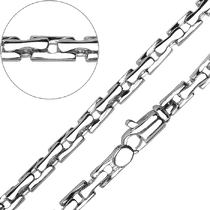 обзорное фото Мужской браслет из белого золота 585 Престиж 032140 Золотые браслеты без камней обзорное фото Мужской браслет из белого золота 585 Престиж 032140  Золотые браслеты без камней