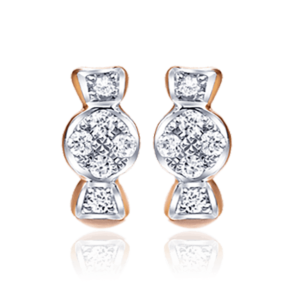 Золотые серьги Конфетка с бриллиантами 029924 детальное изображение ювелирного изделия Золотые серьги Золотые серьги Конфетка с бриллиантами 029924 детальное изображение ювелирного изделия Золотые серьги