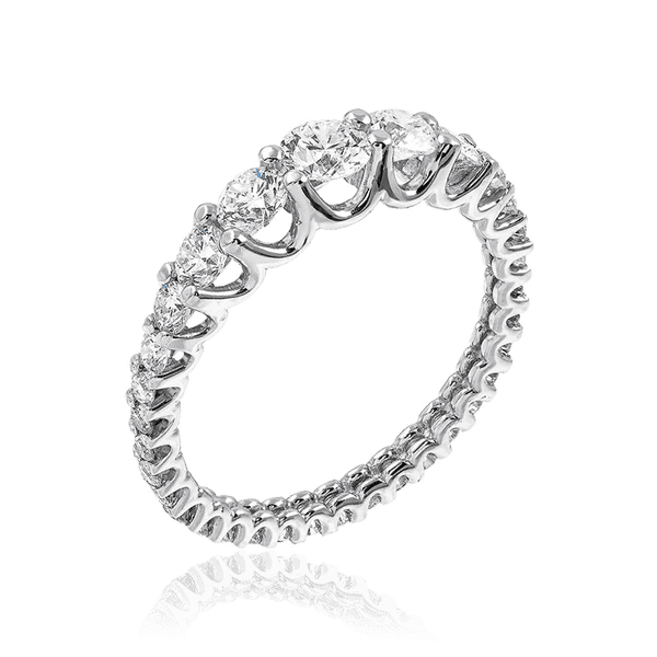 кольцо вечности с бриллиантами в белом золоте кольцо вечности с бриллиантами в белом золоте