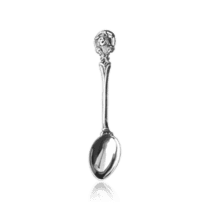 обзорное фото Серебряная чайная ложка Гороскоп Дева 030185  Серебряные ложки