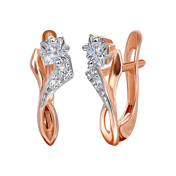 Серебряные серьги СК3Ф/008 детальное изображение ювелирного изделия Серьги с позолотой Серебряные серьги СК3Ф/008 детальное изображение ювелирного изделия Серьги с позолотой