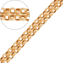 обзорное фото Золотая цепочка Дочбисмарк 14624 Дочбисмарк плетение золотых цепочек обзорное фото Золотая цепочка Дочбисмарк 14624  Дочбисмарк плетение золотых цепочек