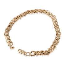 обзорное фото Золотой браслет 029997 Золотые браслеты без камней обзорное фото Золотой браслет 029997  Золотые браслеты без камней