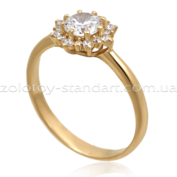 Золотое кольцо с цирконием 1401 купить Золотое кольцо с цирконием 1401 купить