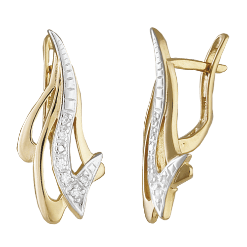 Серебряные серьги С3Ф/057 детальное изображение ювелирного изделия Серьги с позолотой Серебряные серьги С3Ф/057 детальное изображение ювелирного изделия Серьги с позолотой