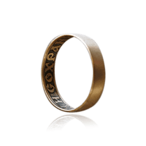 обзорное фото Золотое обручальное кольцо Спаси и Сохрани 028614  Классические обручальные кольца из золота