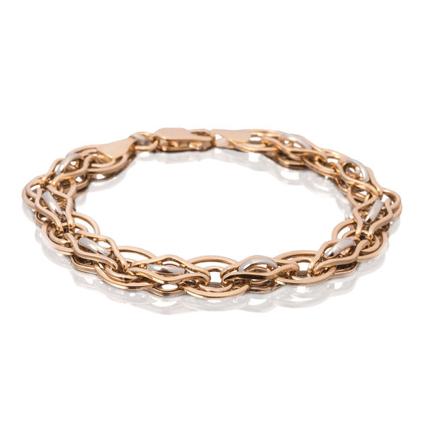 Золотой браслет 024261 детальное изображение ювелирного изделия Вид плетения браслетов из золота Золотой браслет 024261 детальное изображение ювелирного изделия Вид плетения браслетов из золота