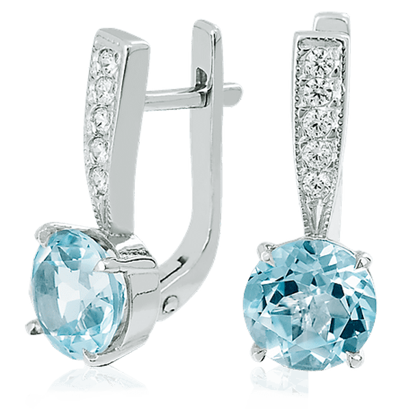 Золотые серьги с цирконием 023591 детальное изображение ювелирного изделия Золотые серьги с фианитом Золотые серьги с цирконием 023591 детальное изображение ювелирного изделия Золотые серьги с фианитом