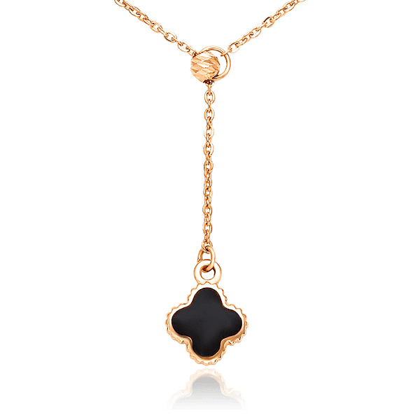 золотое колье с подвеской клевер золотое колье с подвеской клевер