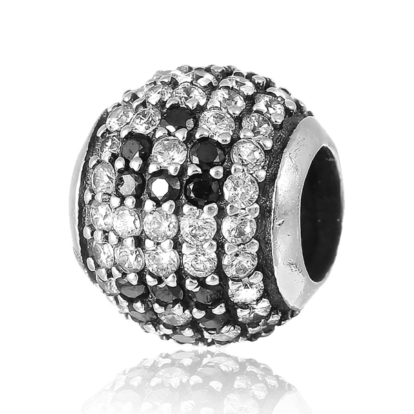 Серебряный подвес-шарм Бусинка с фианитом 024988 детальное изображение ювелирного изделия Серебряные подвесы-шармы (бусины) Серебряный подвес-шарм Бусинка с фианитом 024988 детальное изображение ювелирного изделия Серебряные подвесы-шармы (бусины)