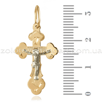обзорное фото Золотой крестик 230015  Золотые крестики