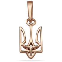 обзорное фото Золотой подвес Герб 130229 Золотой кулон Герб Украины обзорное фото Золотой подвес Герб 130229  Золотой кулон Герб Украины