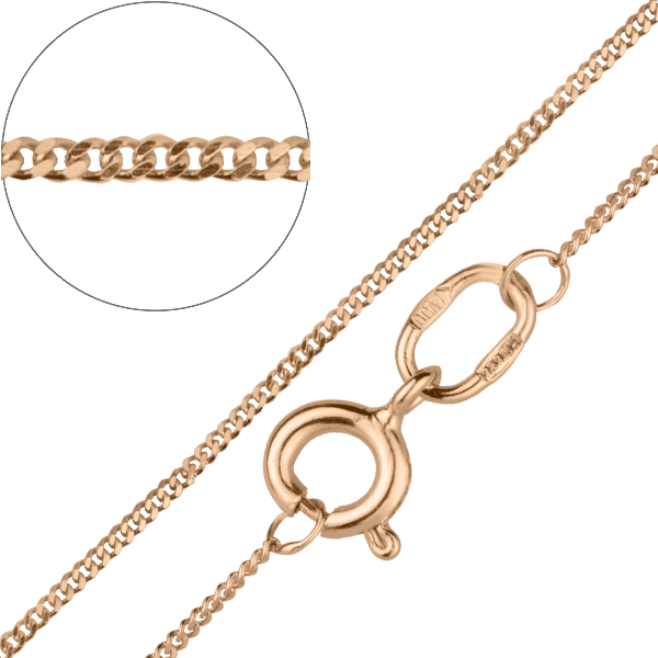 Цепочка Гурмет в красном золоте без вставок 027486 детальное изображение ювелирного изделия Гурмет плетение золотых цепочек Цепочка Гурмет в красном золоте без вставок 027486 детальное изображение ювелирного изделия Гурмет плетение золотых цепочек