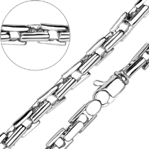 обзорное фото Браслет в белом золоте ручная работа 032116 Золотые браслеты без камней обзорное фото Браслет в белом золоте ручная работа 032116  Золотые браслеты без камней