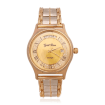 обзорное фото Мужские золотые часы с золотым браслетом 036278  Мужские золотые часы