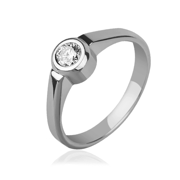 Кольцо из белого золота с бриллиантом 024199 детальное изображение ювелирного изделия Золотые кольца для помолвки с бриллиантом Кольцо из белого золота с бриллиантом 024199 детальное изображение ювелирного изделия Золотые кольца для помолвки с бриллиантом