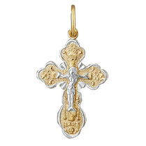 обзорное фото Серебряный крестик П32/016  Серебряные подвески крестики