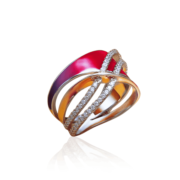 золотое кольцо с красной эмалью золотое кольцо с красной эмалью