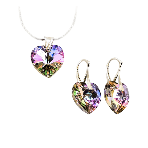 Серебряные серьги Бриллиантовая любовь с Кристаллами Сваровски 025279 Серебряные серьги Бриллиантовая любовь с Кристаллами Сваровски 025279