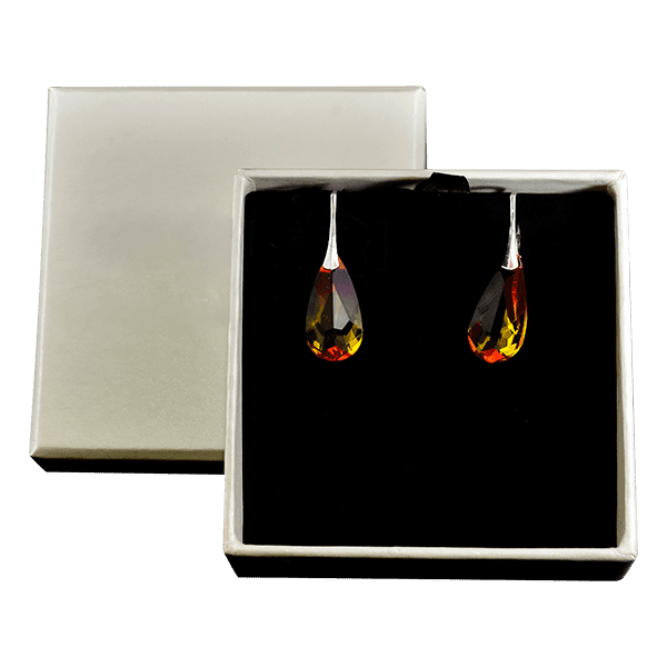 Серебряные серьги с Кристаллами Сваровски 025298 фото Серебряные серьги с Кристаллами Сваровски 025298 фото