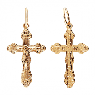 Золотой крестик 1,4,0607 детальное изображение ювелирного изделия Золотые крестики Золотой крестик 1,4,0607 детальное изображение ювелирного изделия Золотые крестики