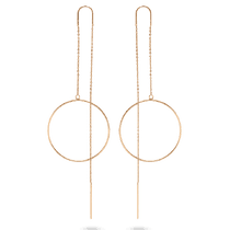 обзорное фото Золотые серьги-цепочки с кольцом Молли 031753 Золотые серьги без вставок обзорное фото Золотые серьги-цепочки с кольцом Молли 031753  Золотые серьги без вставок