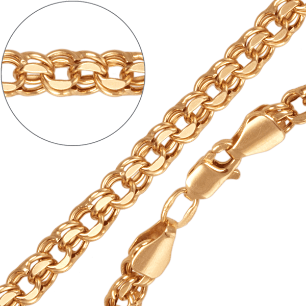 Золотой браслет Бисмарк 39604 детальное изображение ювелирного изделия Золотой браслет Бисмарк