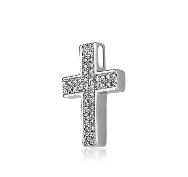 Купить крестик из белого золота Купить крестик из белого золота