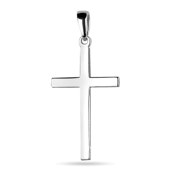 Золотой подвес крестик в белом золоте без распятия 038163 детальное изображение ювелирного изделия Декоративные золотые крестики Золотой подвес крестик в белом золоте без распятия 038163 детальное изображение ювелирного изделия Декоративные золотые крестики