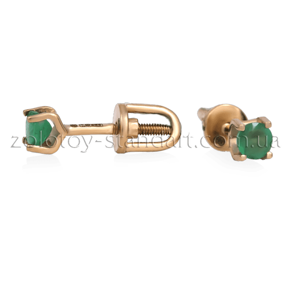 Золотые серьги с изумрудом 21018 детальное изображение ювелирного изделия Золотые серьги с изумрудами Золотые серьги с изумрудом 21018 детальное изображение ювелирного изделия Золотые серьги с изумрудами