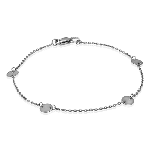 Браслет из белого золота 585 пробы Монеты 034113 детальное изображение ювелирного изделия Золотые браслеты Браслет из белого золота 585 пробы Монеты 034113 детальное изображение ювелирного изделия Золотые браслеты