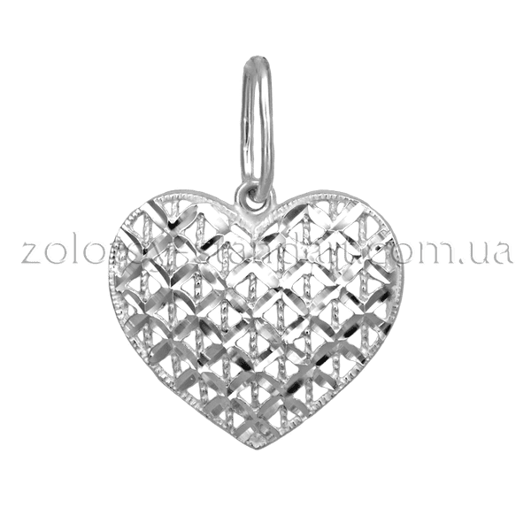 Серебряный подвес Сердце 62021 детальное изображение ювелирного изделия Серебряные подвески без вставок Серебряный подвес Сердце 62021 детальное изображение ювелирного изделия Серебряные подвески без вставок
