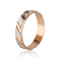 обзорное фото Золотое обручальное кольцо К10655  Золотые обручальные кольца с алмазной гранью