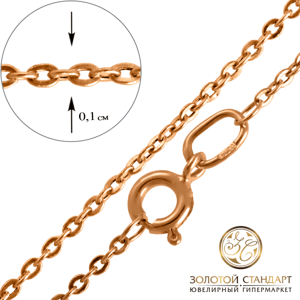 Золотий ланцюг Якірне 12603 детальне зображення ювелірного виробу