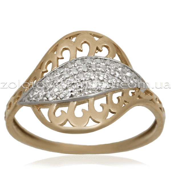 Золотое кольцо 12049 детальное изображение ювелирного изделия Золотые кольца с фианитом Золотое кольцо 12049 детальное изображение ювелирного изделия Золотые кольца с фианитом