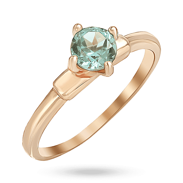 Золотое кольцо с голубым топазом и фианитами 040748 детальное изображение ювелирного изделия Золотые кольца с фианитом Золотое кольцо с голубым топазом и фианитами 040748 детальное изображение ювелирного изделия Золотые кольца с фианитом