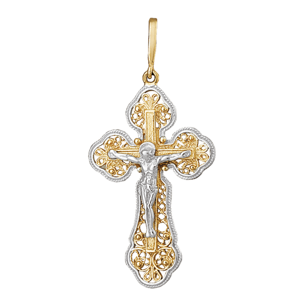 Серебряный крестик П32/019 детальное изображение ювелирного изделия Серебряные подвески крестики