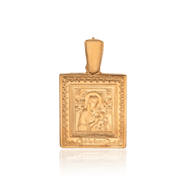 обзорное фото Золотая подвеска Страстная икона Божией Матери 034465 Золотые подвески иконки обзорное фото Золотая подвеска Страстная икона Божией Матери 034465  Золотые подвески иконки