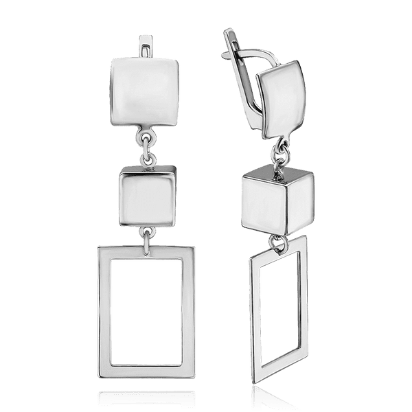 Серебряные серьги подвески Геометрия 035681 детальное изображение ювелирного изделия Серебряные серьги Серебряные серьги подвески Геометрия 035681 детальное изображение ювелирного изделия Серебряные серьги